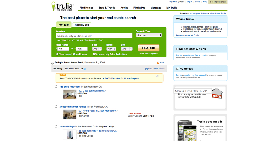 Webby Award Winner - Trulia