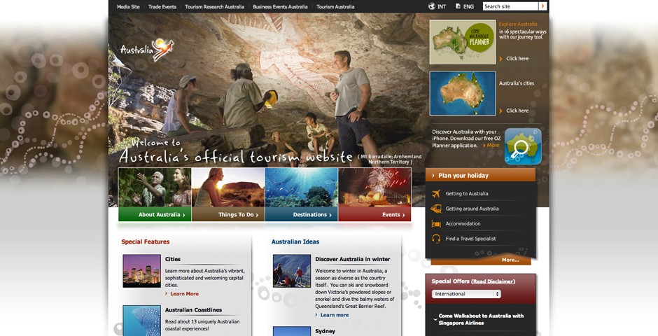Honoree - Tourism Australia’s Consumer Site – australia.com