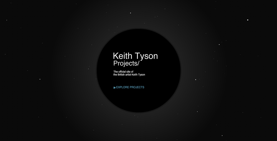 Webby Award Winner - Keith Tyson Website