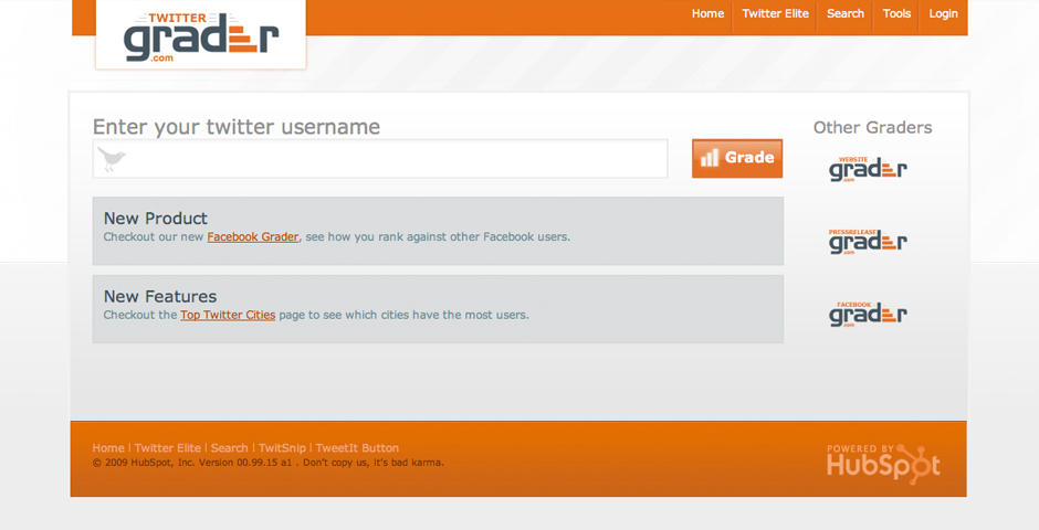 Nominee - Twitter Grader
