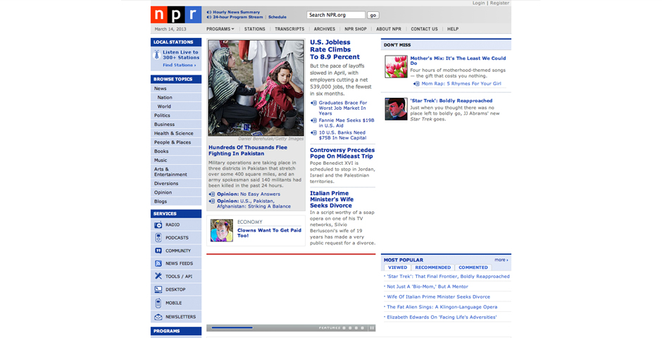 People's Voice / Webby Award Winner - NPR.org