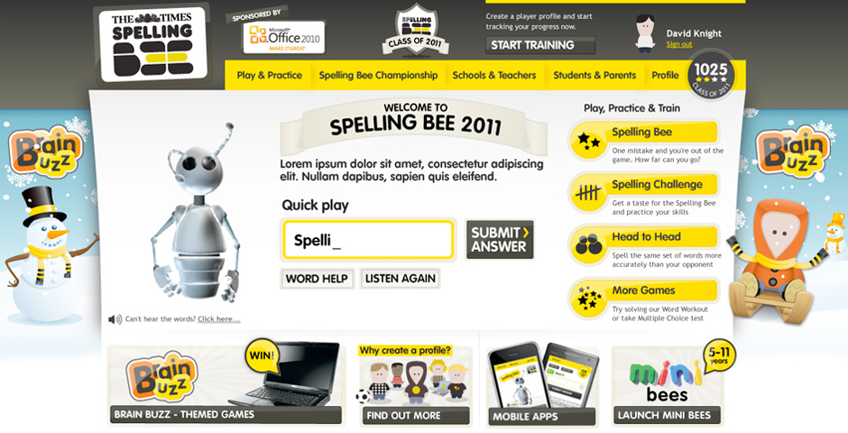 Nominee - The Times Spelling Bee
