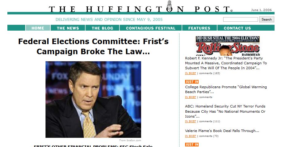 People's Voice / Webby Award Winner - The Huffington Post