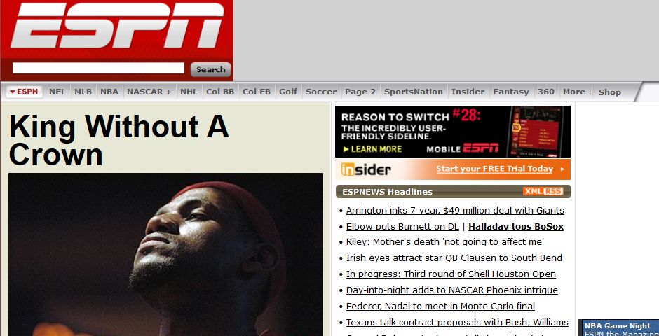 People's Voice / Webby Award Winner - ESPN.com