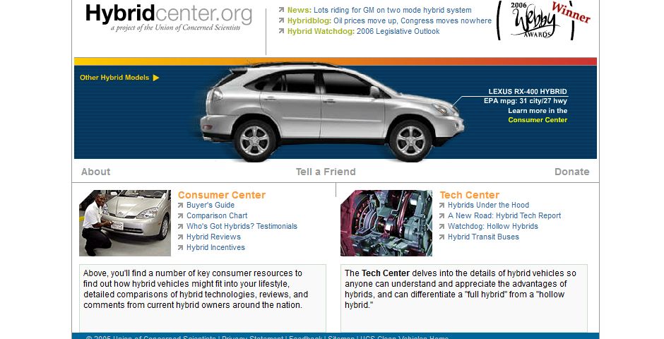 Webby Award Winner - UCS HybridCenter