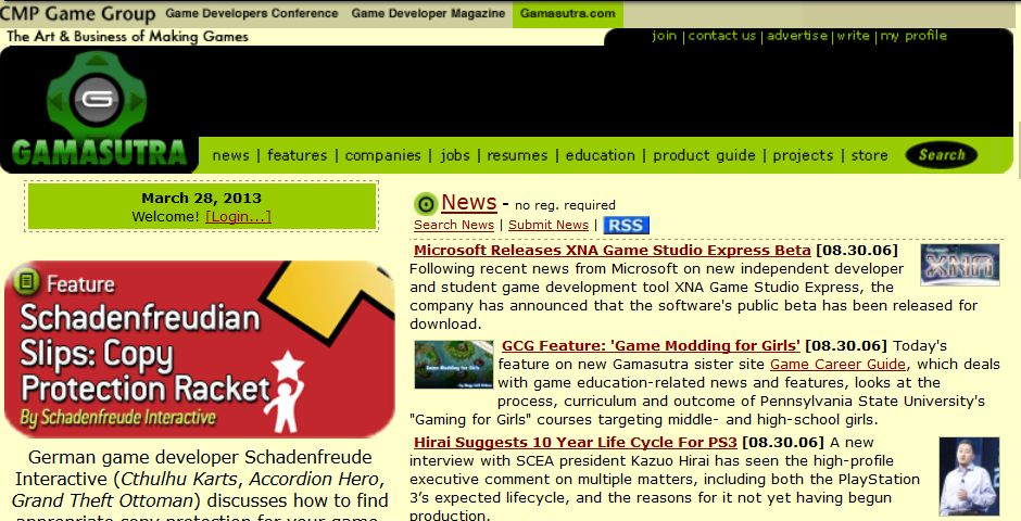 Webby Award Winner - Gamasutra