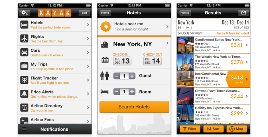 Nominee - KAYAK Flight and Hotel Search