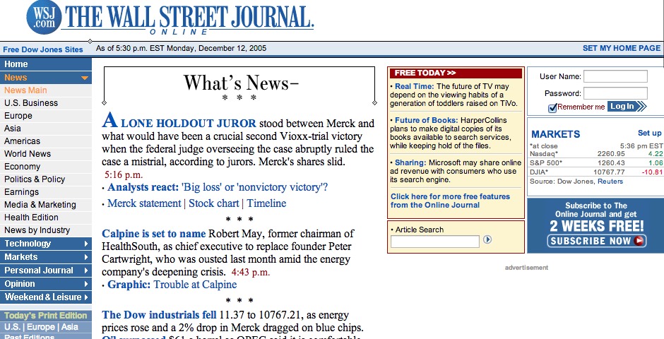 Nominee - The Wall Street Journal Online