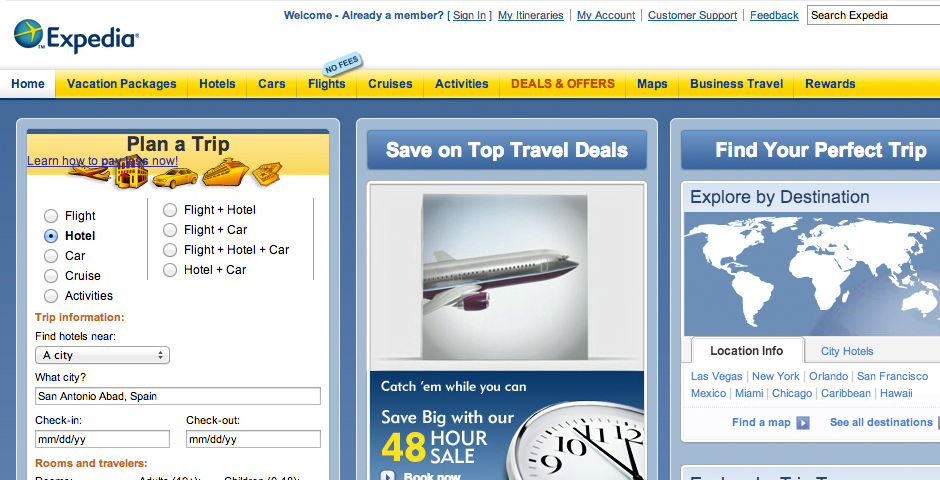 Webby Award Winner - Expedia.com