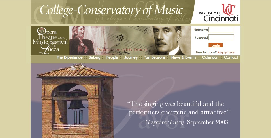 Nominee - College-Conservatory of Music: Opera Lucca Program