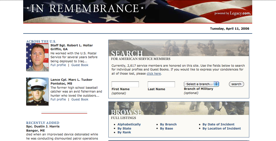 Nominee - In Remembrance