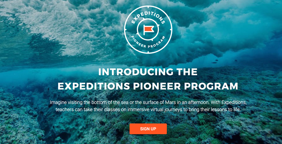 Webby Award Winner - Expeditions Pioneer Program