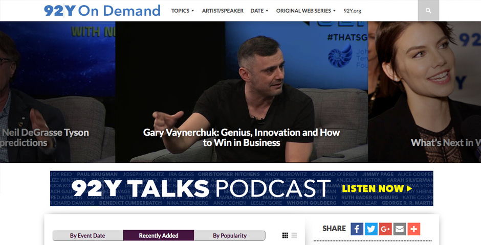 Nominee - 92Y On Demand