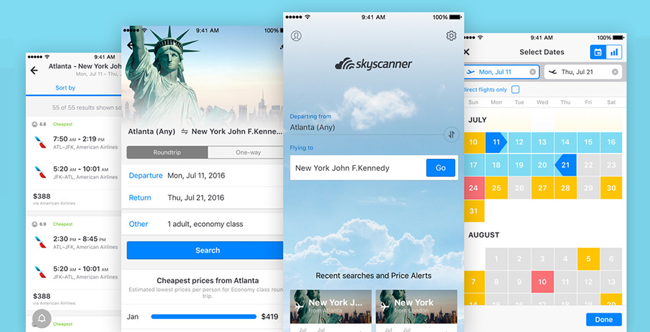 Nominee - Skyscanner Flights App