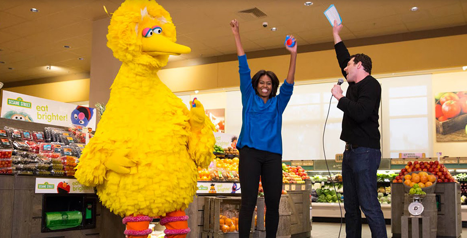 Webby Award Winner - Billy on the Street with First Lady Michelle Obama, Big Bird and Elena