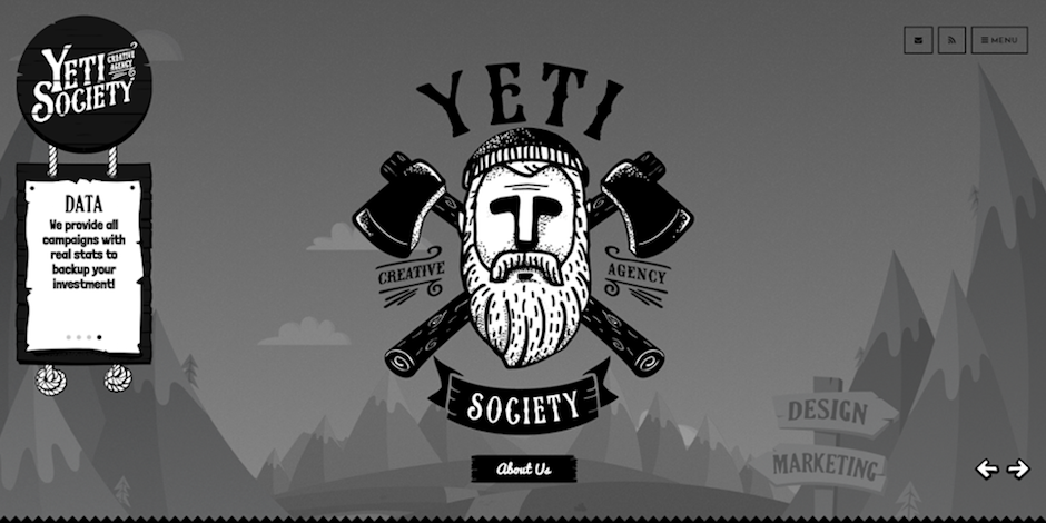 Honoree - Yeti Society Creative Agency Website
