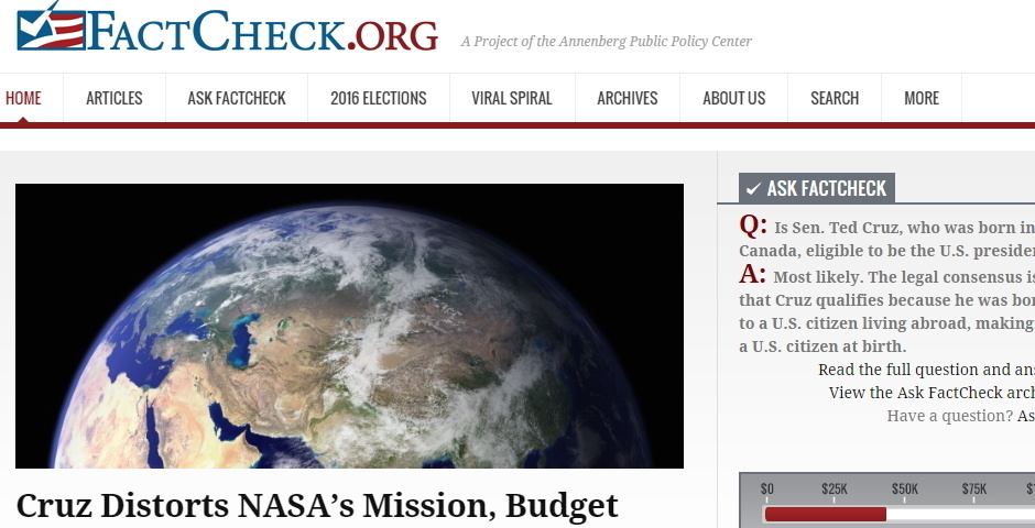 People's Voice / Webby Award Winner - FactCheck.org