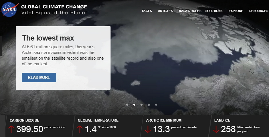 Nominee - Global Climate Change: Vital Signs of the Planet