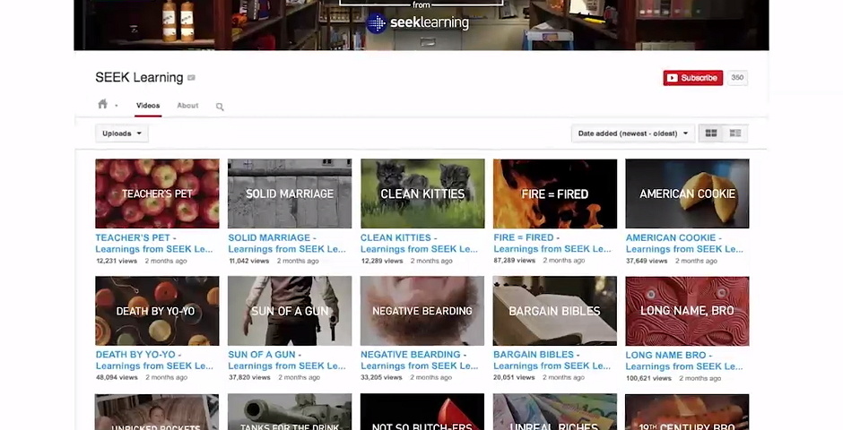 Nominee - SEEK Learning ‘Learnings from SEEK Learning’