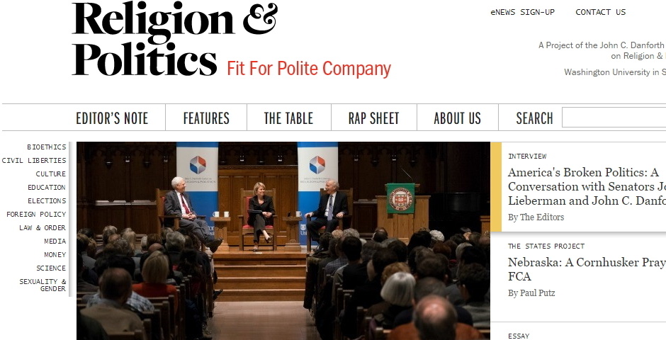 Nominee - Religion & Politics