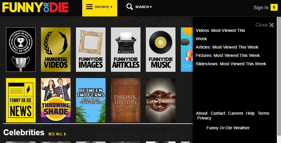 Webby Award Winner - Funny Or Die