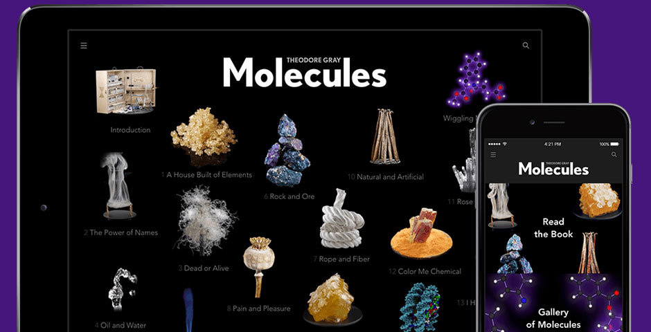 Webby Award Winner - Molecules by Theodore Gray