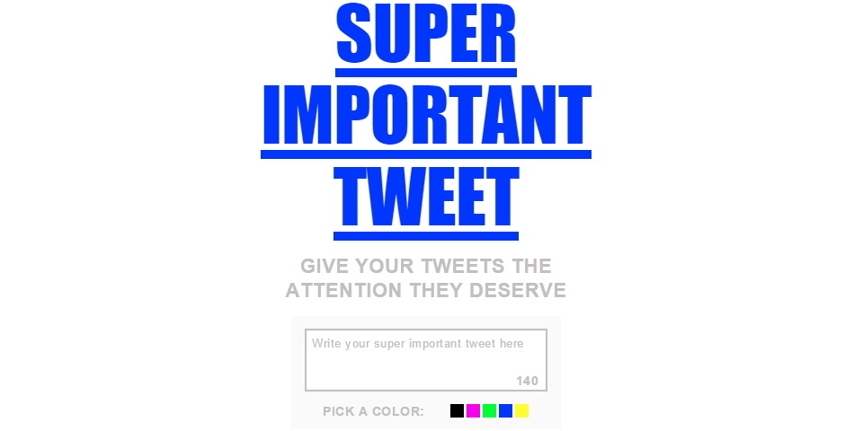 Nominee - Super Important Tweet