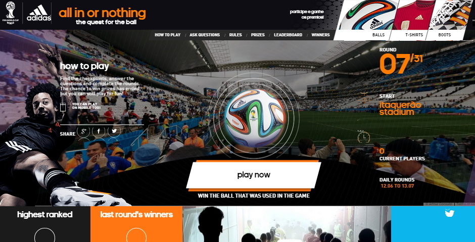 Nominee - adidas – all in or nothing challenge