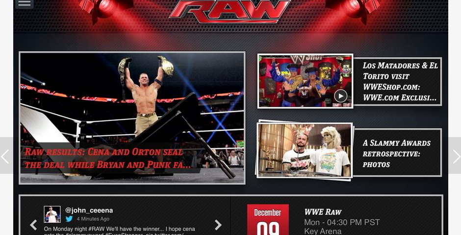 Honoree - WWE Network & The WWE App