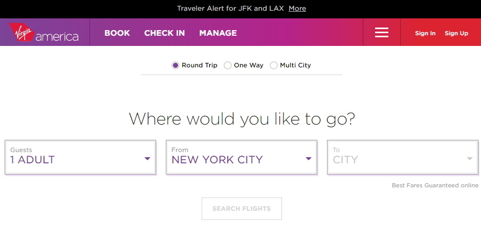 Nominee - Virgin America 3.0
