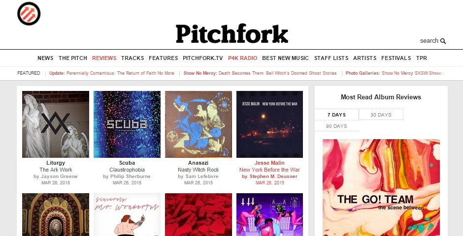 Webby Award Winner - Pitchfork