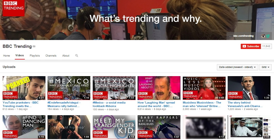 Webby Award Winner - #BBC Trending