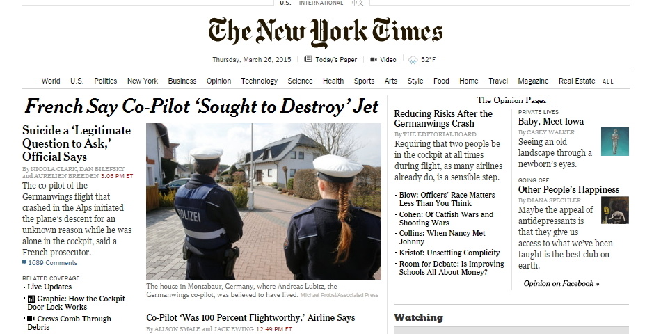 People's Voice / Webby Award Winner - New York Times