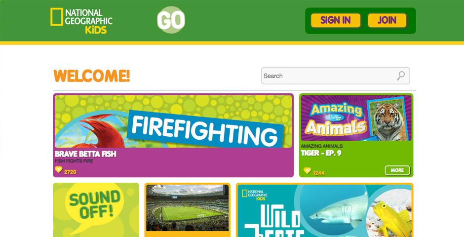 Webby Award Winner - National Geographic Kids