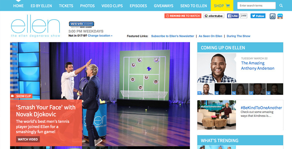 Webby Award Winner - ellentv.com