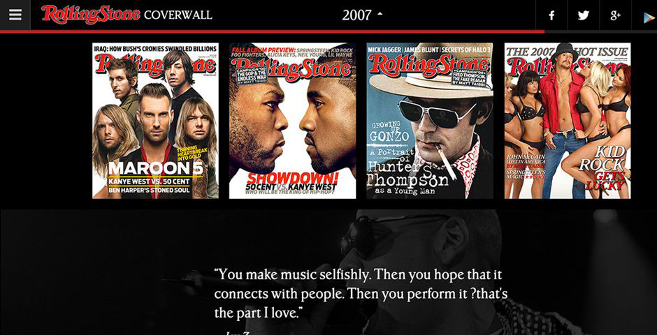 People's Voice - Rolling Stone Coverwall In Collaboration With Google Play