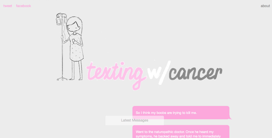 People's Voice / Webby Award Winner - Texting With Cancer