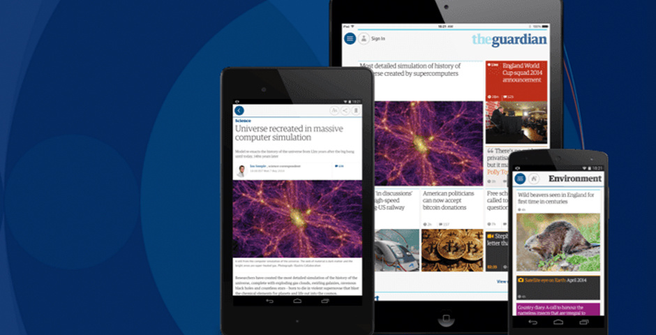 Webby Award Winner - The Guardian apps on iOS and android