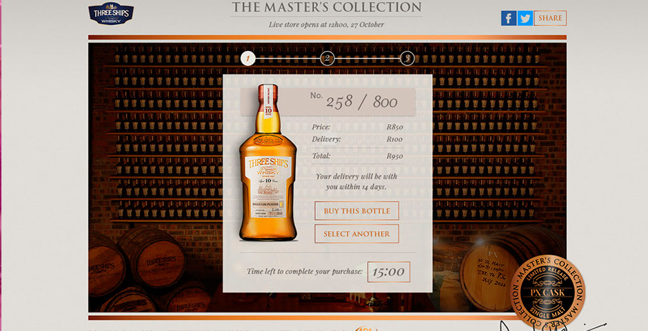 Webby Award Winner - Three Ships Whisky – The Master’s Collection