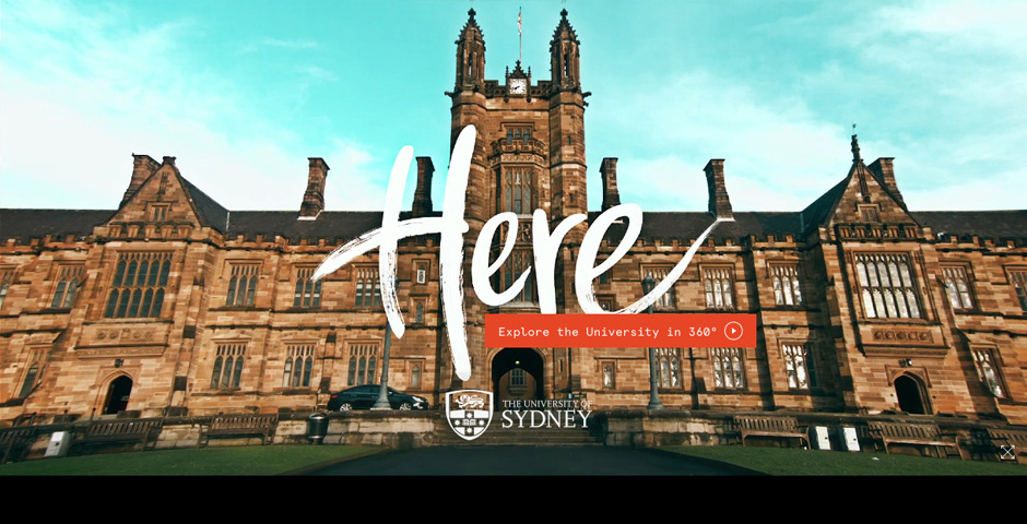 Webby Award Winner - University of Sydney – Project Here