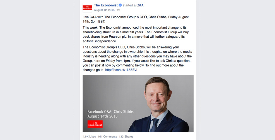 Nominee - The Economist Independence Campaign