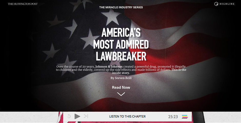 Nominee - Huffington Post Highline: America’s Most Admired Lawbreaker