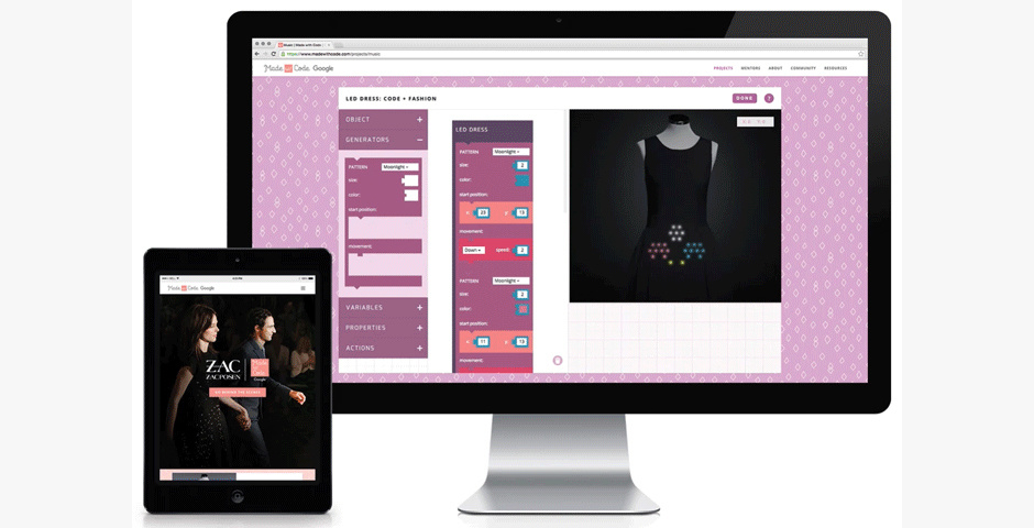 Nominee - Zac Posen x Made With Code LED Dress